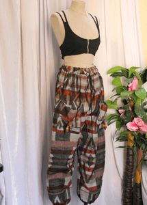 Unisex Patterned Harem Pants