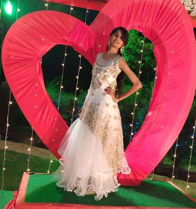 White Net Gown