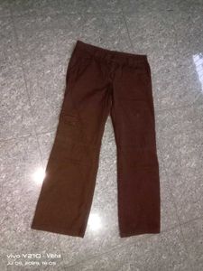 Brown Casual Pants