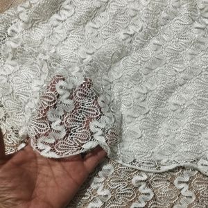 White Lace Sleeveless Dress