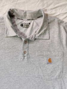 Carhartt Gray Polo Shirt - Size S