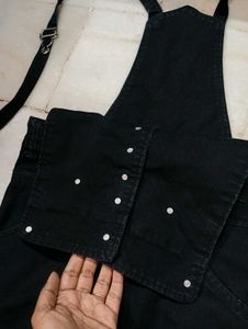 Black Denim overalls