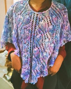 Aesthetic Crochet Knit Shawl