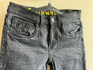 Black Wash Denim Jeans