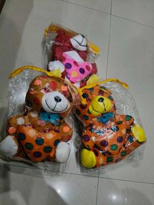 3 Cute Plush Animal Toys