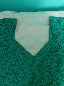 Emerald Green Embroidered Dress