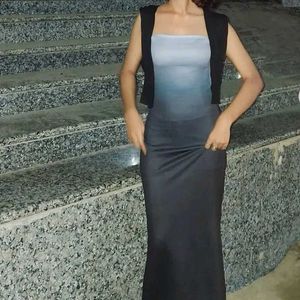Elegant Ombre Bodycon Dress