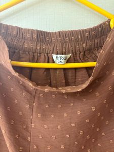 Brown Button-Up co ord set