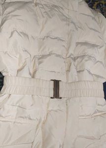 Elegant Ivory(cream)Puffer Coat,size S-M