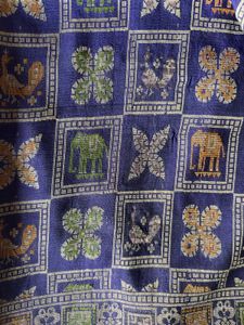 Pure Goergette khaddi weave banarasi saree