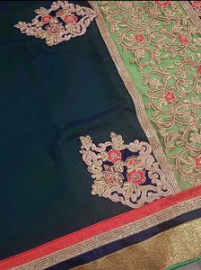 Beautiful Heavy Saree With Blouse 🥰