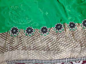 Elegant Green Saree