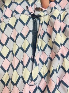 Pastel Zigzag Pattern Comfy Loungewear Pants