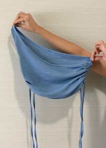 Sky Blue Crop Top