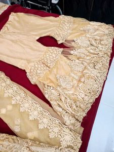 full work dress with double flared Bottom and wor
