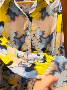 Patterned Button-Down Shirt