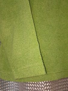 Green Color Waist Length Full Sleeves Sweater