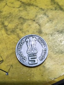 5rs Bhagvan Mahavir Coin Copper Nikle