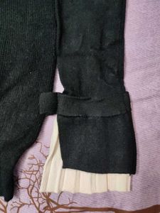 Women Black Warm Top