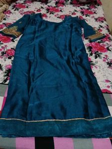 Teal Embroidered Lehenga Choli