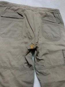 Khaki Cargo Joggers