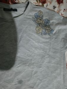 Grey Korean Crop Top