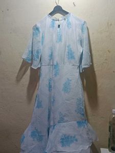 Floral Chiffon Midi Dress