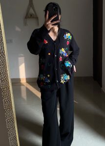 VINTAGE COTTAGECORE EMBROIDERED ANGEL Cardigan