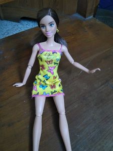 Barbie doll with articulation.
