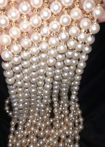 white &amp; golden pearl chain 3 Piece. in 80.
