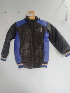 Boy's Black & Blue Puffer Jacket