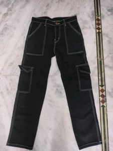 Black Cargo Pants+ Gift 🎁