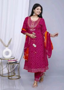 Kurta Pant With Duppata Combo