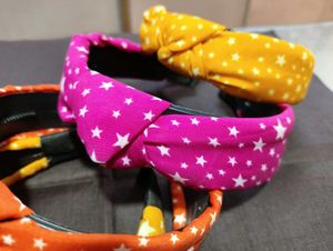 Combo Of 4 Knotted Hairbands For Women