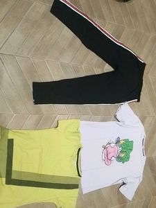 Black Track And 2 T Shirts