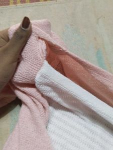 Pink Wrap-Front Long Sleeve Top