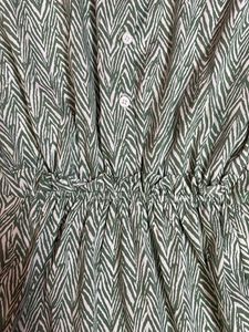 Green Patterned Shirt Top