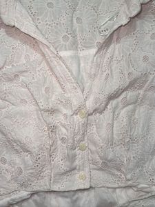 Zara Cropped Patterned Shirt