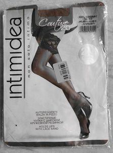 Intimidea Nude Hold up Stockings