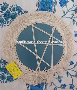 11 Inches Macrame Mirror