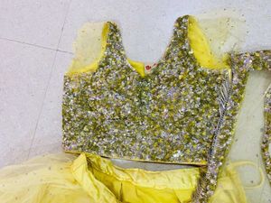 Lemon Yellow Beautiful Lehenga