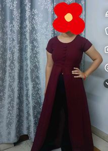 dark maroon Maxi Dress