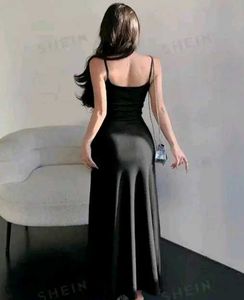 🔥 Black Maxi Slip Dress Cod 🔥