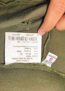 Olive Green Stretch Pants