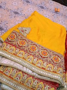 Gorgeous Yellow Saree