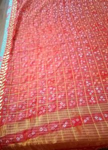Red Bandhani Dupatta