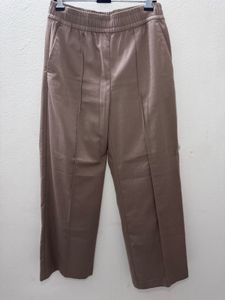 Casual Brown Wide-Leg Pants