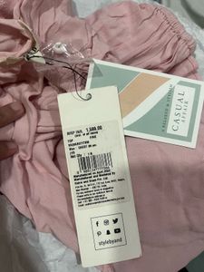 AND Pink Ruffle Top - New with Tags