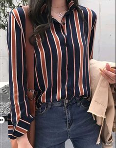 New with tag Pinterest Korean Striped Long Sleeve