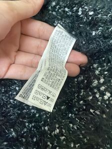 FOREVER21 Zigzag Fuzzy Knit Cardigan